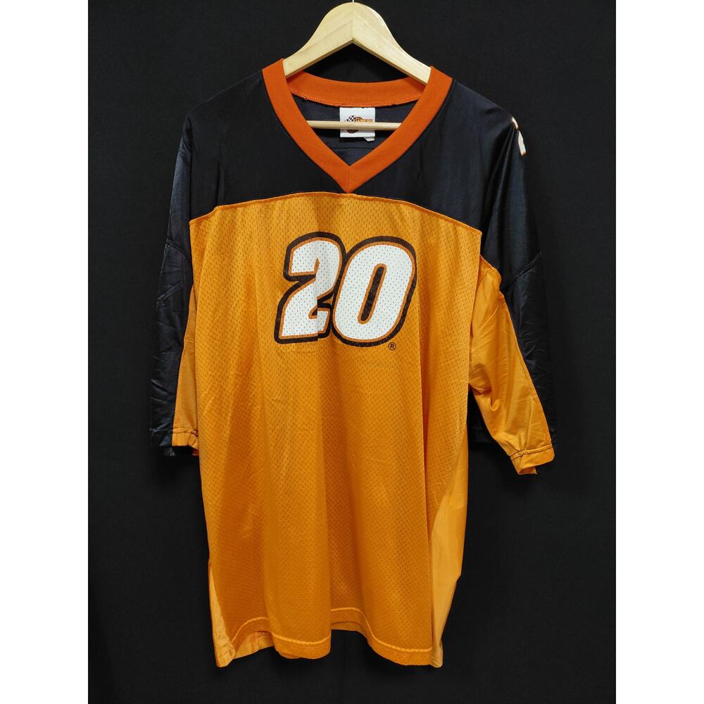 Winner's Circle Racing Jersey Orange Black Mesh Graphic Print See Measurements